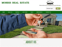 Tablet Screenshot of morrisrealestatetx.com